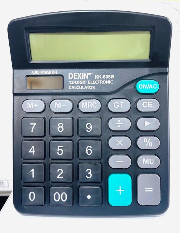 ماشین حساب 14 رقمی برند Dexin کد 838