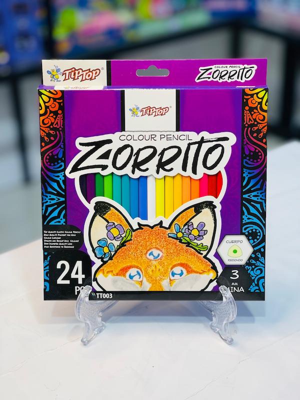 مداد رنگی 24 رنگ تیپ تاپ Zorrito