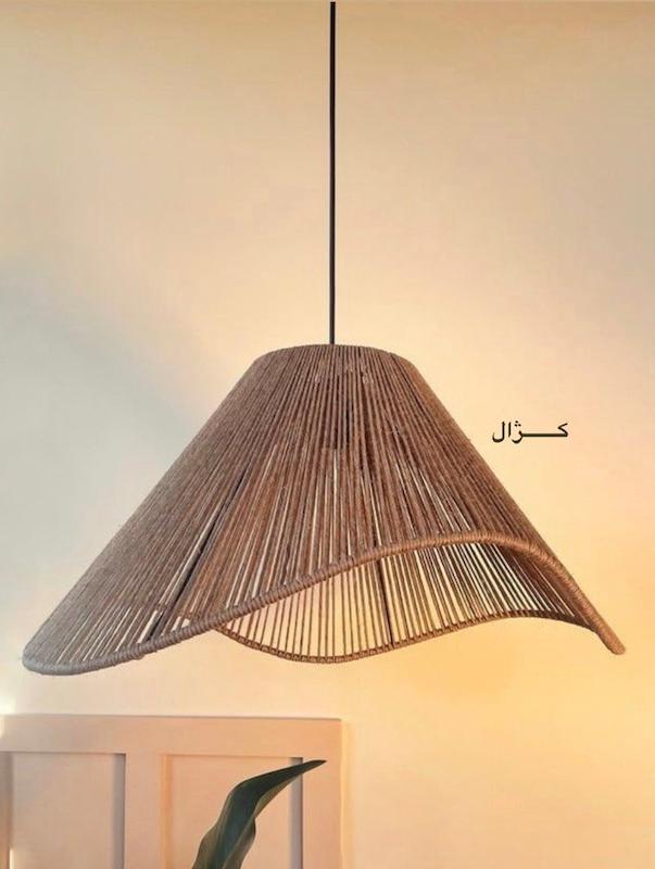 لوستر کلاهی رافیا