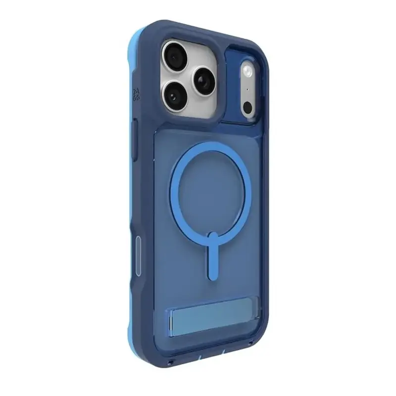   قاب زگ مدل Zagg Cases Rainier Snap with Kickstan مناسب برای iPhone 17 Pro Max رنگ آبی