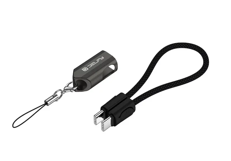کابل شارژ دو سر USB-C دلفی مدل Keychain 60W
