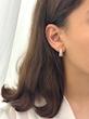 گوشواره حلقه ای نگیندار