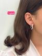 گوشواره حلقه ای فول نگین