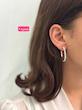 گوشواره حلقه ای فول نگین