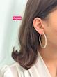 گوشواره حلقه ای فول نگین
