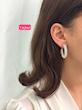 گوشواره حلقه ای فول نگین