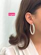 گوشواره حلقه ای فول نگین