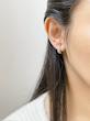 گوشواره حلقه ای نگیندار