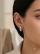 گوشواره ژوپینگ‌ حلقه ای نگیندار