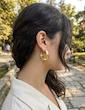 گوشواره حلقه ای آینه ای