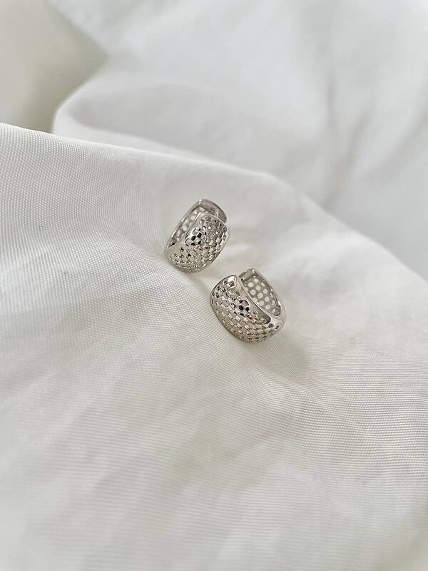 گوشواره حلقه ای طرح طلا 