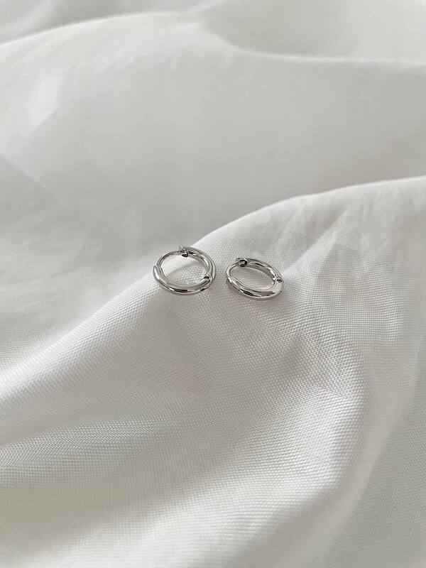 گوشواره حلقه ای ساده 