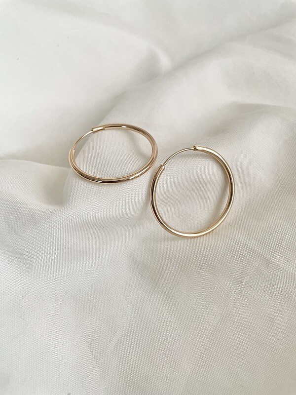 گوشواره حلقه ای ساده 