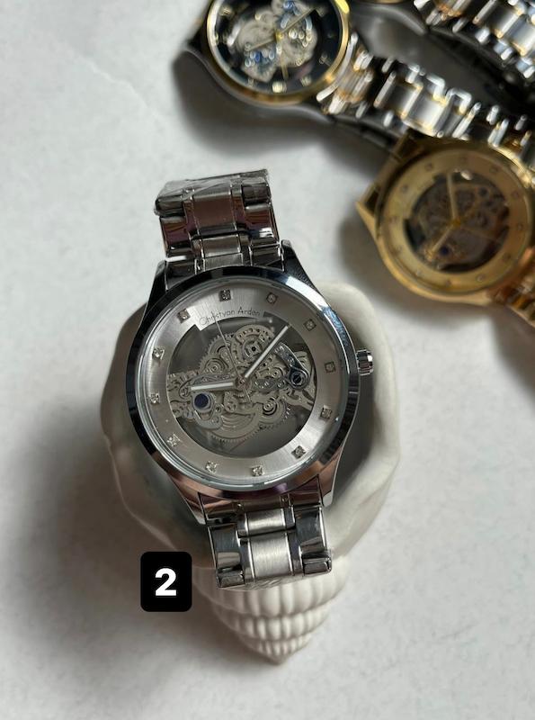 ساعت مچی مردانه طرح اتومات موتور نمایان