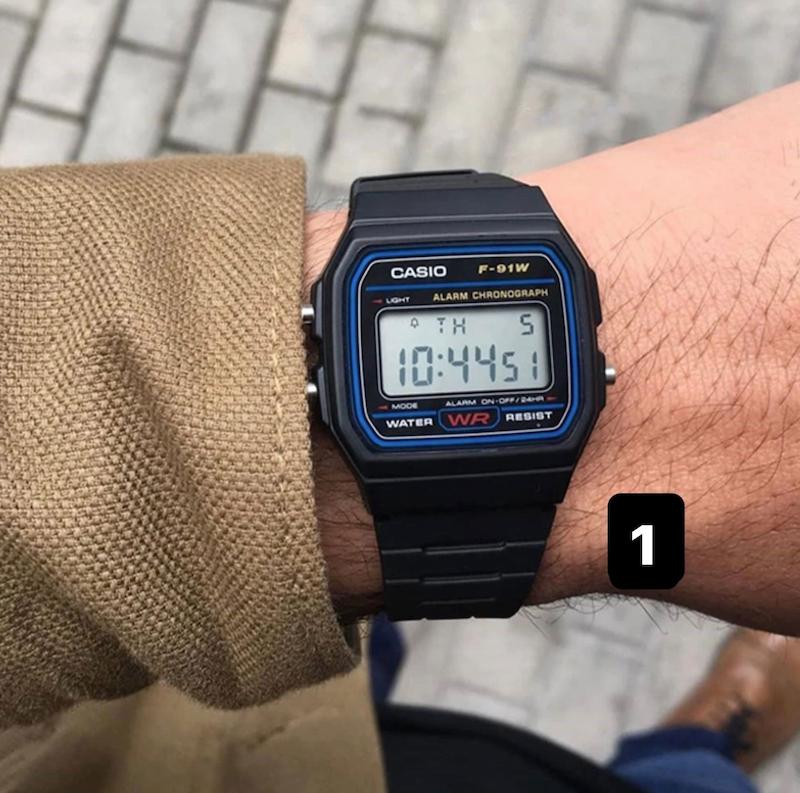 ساعت دیجیتال کاسیو مدل F-91W-1DG