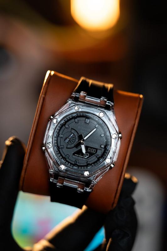 ساعت جیشاک ga2100 قاب کریستالی اسپرت