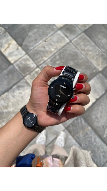 ست ساعت و تک زنانه و مردانه رادو Rado رنگ ثابت با کیفیت کد 2115638 