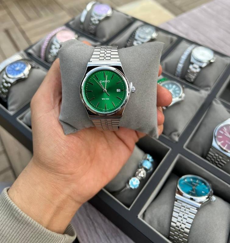 ساعت مچی مردانه آنالوگ رترو با بند استیل ضد زنگ برند کاسیو برند casio