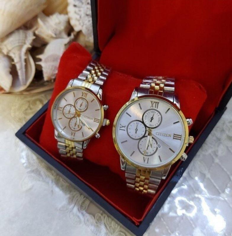 ساعت مچی سیتیزن ست مردانه و زنانه بند استیل