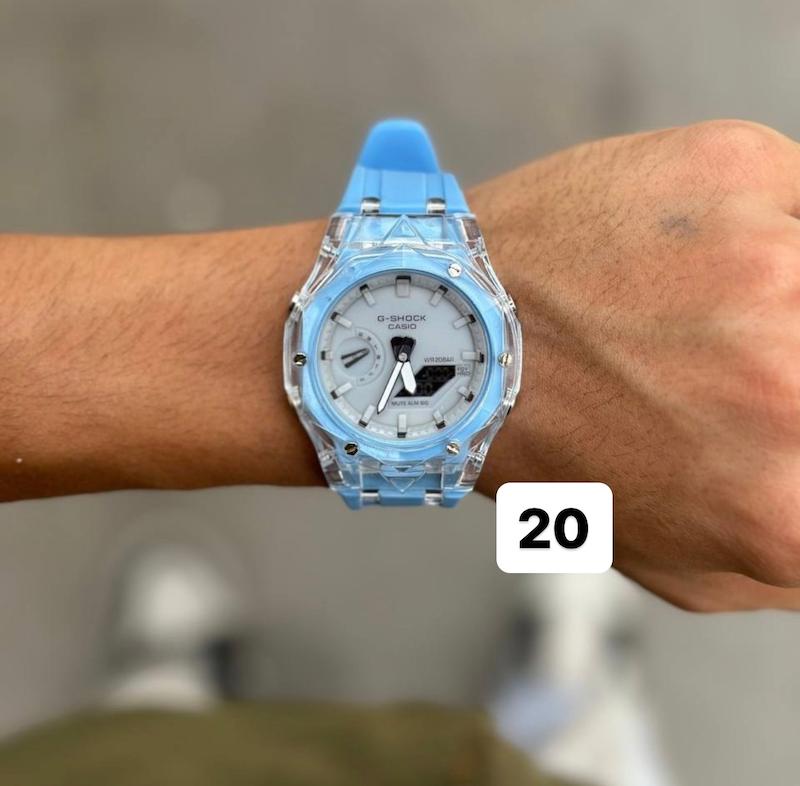 ساعت مردانه کاسیو جیشاک مشکی مدل GA-2100