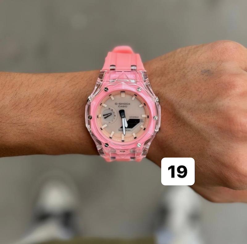 ساعت مردانه کاسیو جیشاک مشکی مدل GA-2100