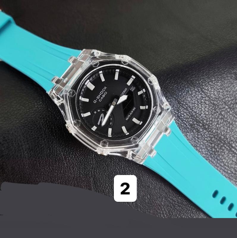 ساعت مردانه کاسیو جیشاک مشکی مدل GA-2100