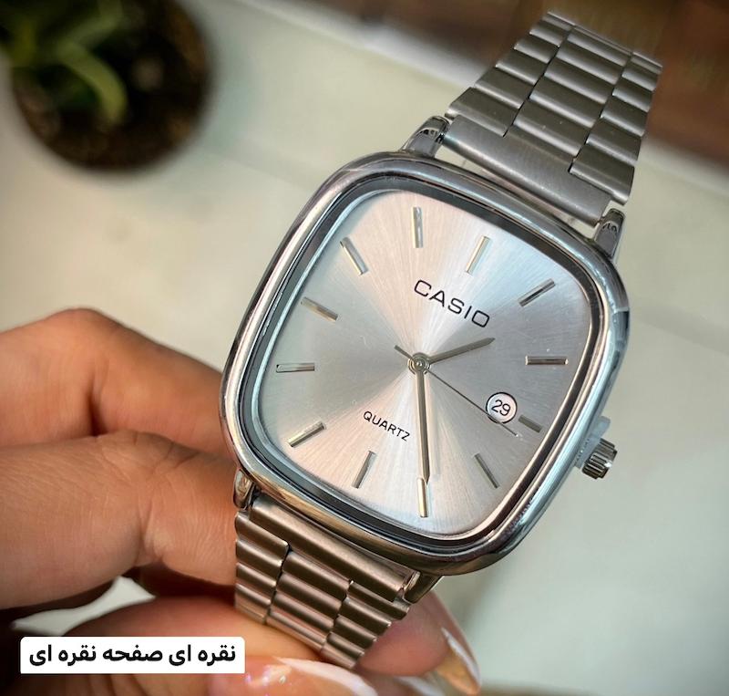 ساعت کاسیو اولدمانی مربع مردانه – طراحی کلاسیک