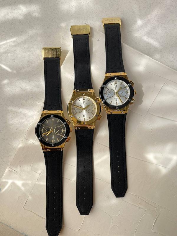 ساعت مچی مردانه هابلوت بند مخملی