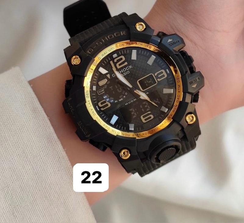 ساعت مردانه کاسیو جیشاک مشکی مدل GA-2100