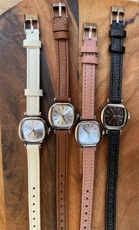 ساعت مچی بند چرمی مدل نایدو زنانه