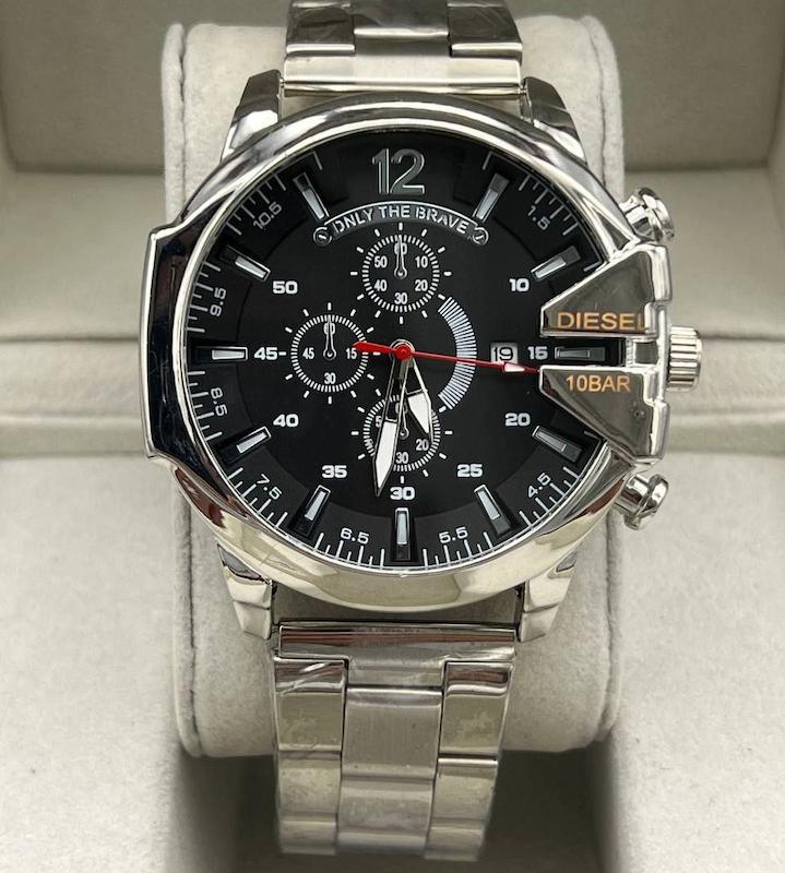 ساعت مچی DIESEL مردانه نقره ای صفحه مشکی مدل U700