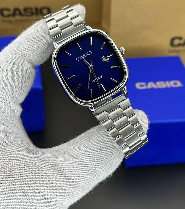 ساعت مچی مردانه کاسیو اولد مانی بند استیل صفحه مشکی