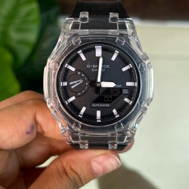 ساعت مچی جی شاک GA2100 مردانه بند لاستیکی ضد ضربه
