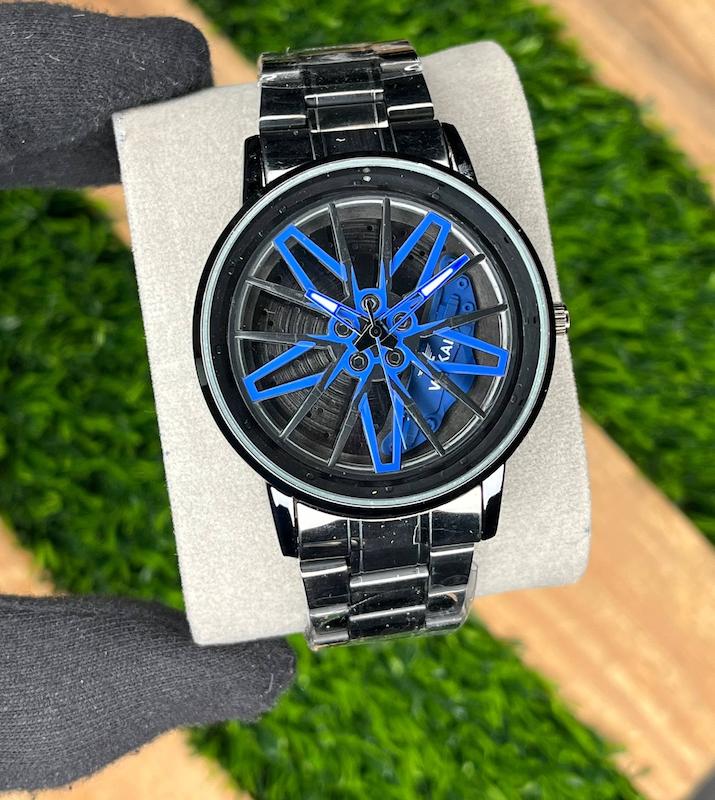 ساعت مردانه چرخشی رینگ Ring با کیفیت بند استیل رنگ ثابت - 
