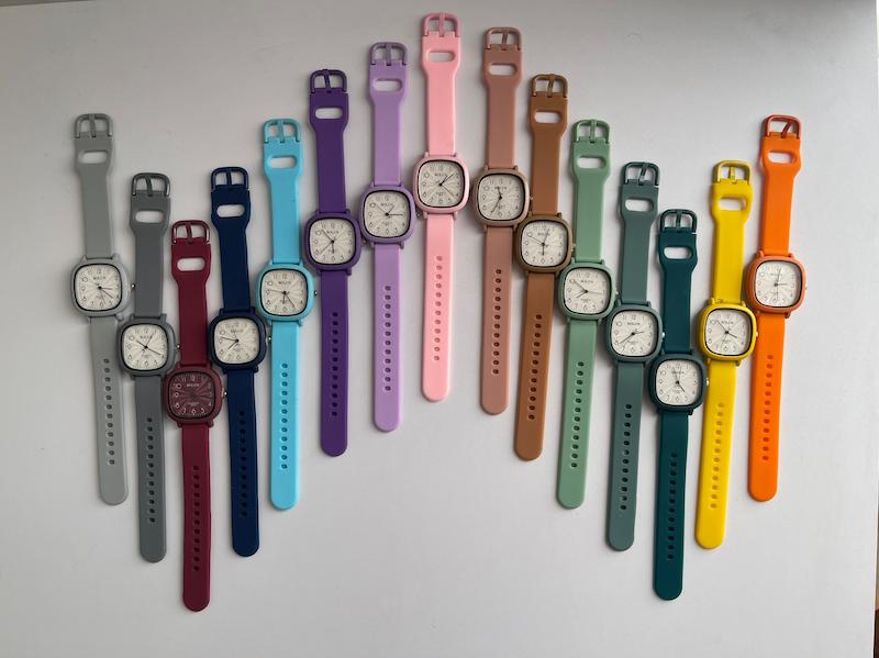 ساعت دخترانه بولون مربع شرکتی درجه یک