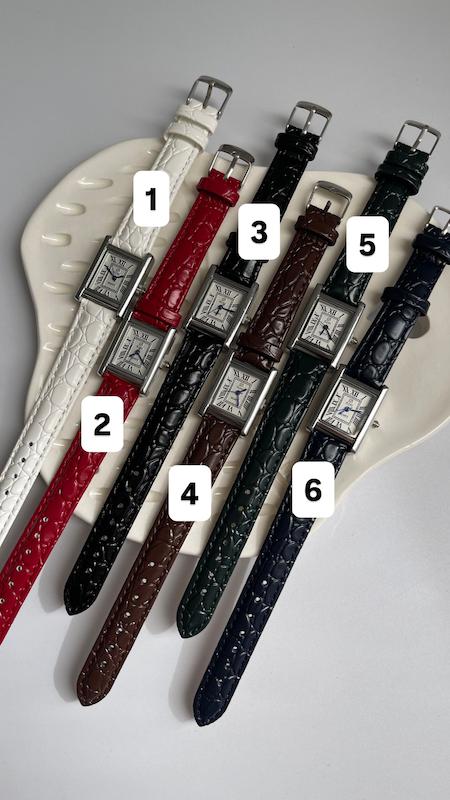 ساعت مچی زنانه بند چرمی طرح کارتیر