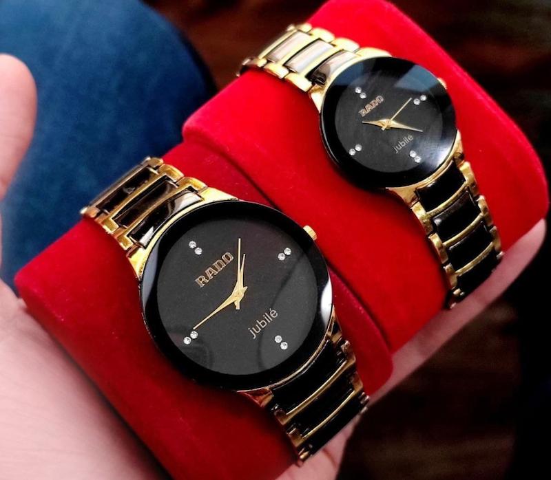 ست ساعت و تک زنانه و مردانه رادو Rado رنگ ثابت با کیفیت کد 2115638 