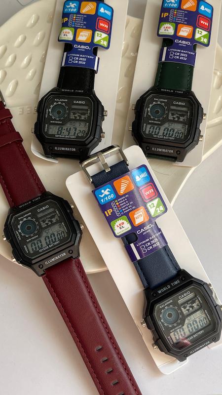 وردتایم کاسیو جهان نما بند چرم 