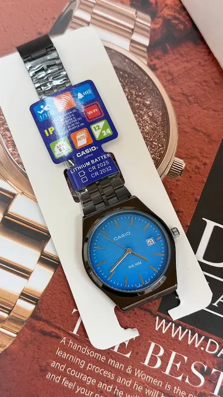 ساعت مچی مردانه آنالوگ رترو با بند استیل ضد زنگ برند کاسیو برند casio