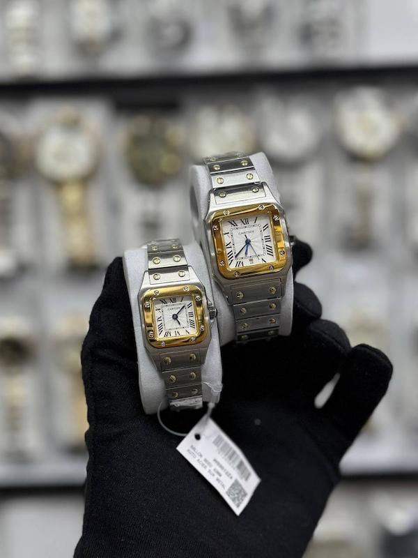 ساعت مچی ست و تک مدل cartier D’santo