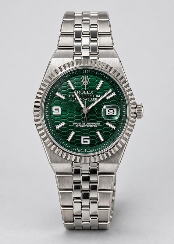 ساعت مچی مدل rolex land dweller رولکس لند دوئلر 