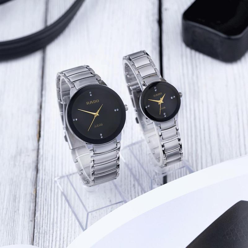 ست ساعت و تک زنانه و مردانه رادو Rado رنگ ثابت با کیفیت کد 2115638 