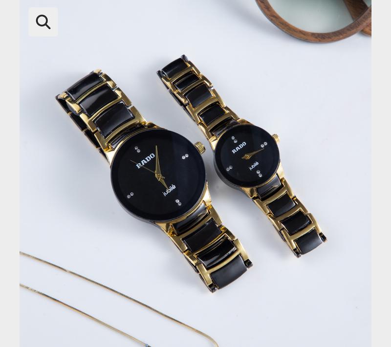 ست ساعت و تک زنانه و مردانه رادو Rado رنگ ثابت با کیفیت کد 2115638 