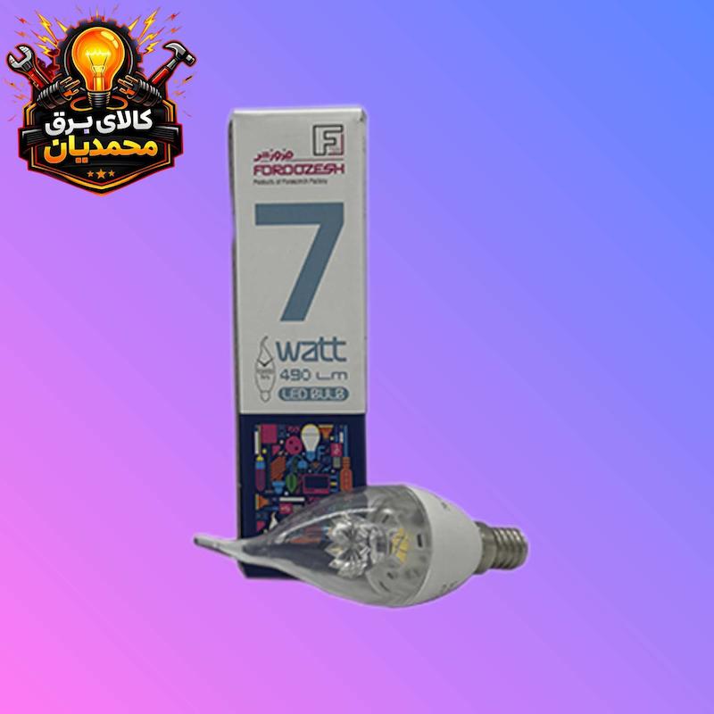 لامپ اشکی 7وات شفاف فروزش