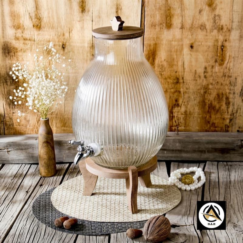 کلمن شیشه ای طرح خمره