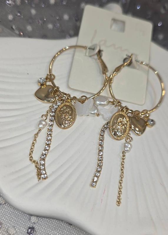 گوشواره حلقه ای مجلسی