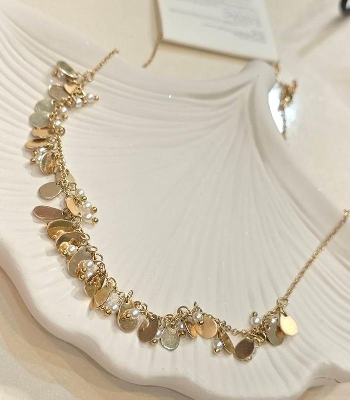 گردنبند گلد مرواردب و چارم دار خاص