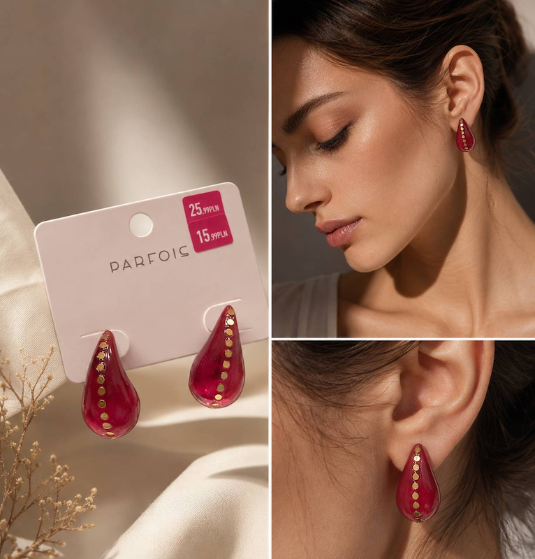 گوشواره اشکی چری