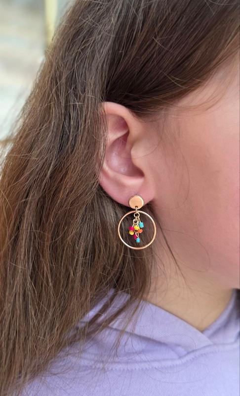 گوشواره رنگی