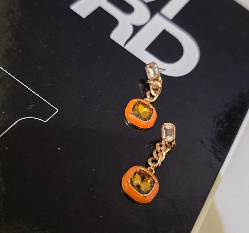 گوشواره اویز نارنجی